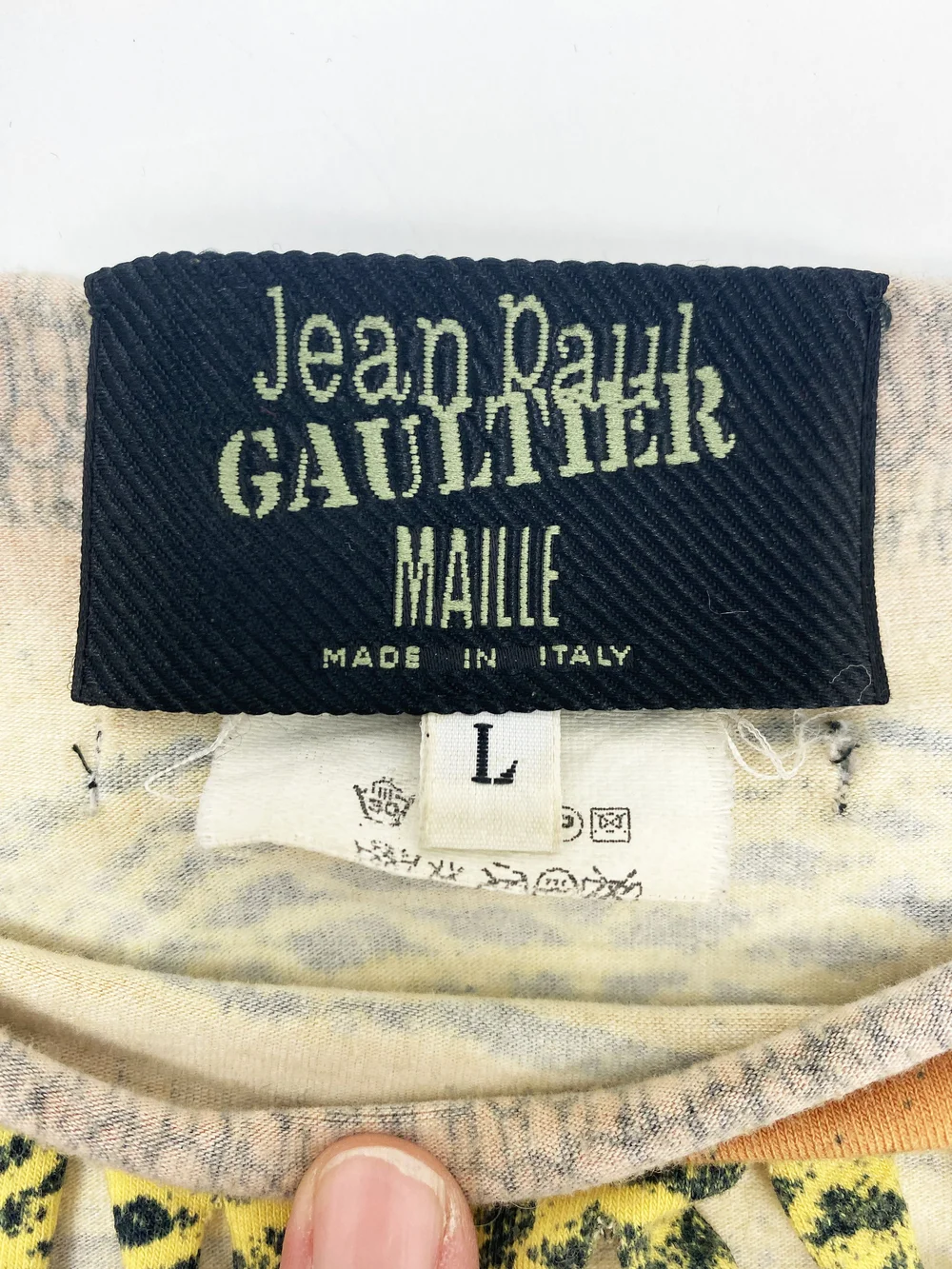 Jean Paul Gaultier 1995 braided cutout top — JAMES VELORIA